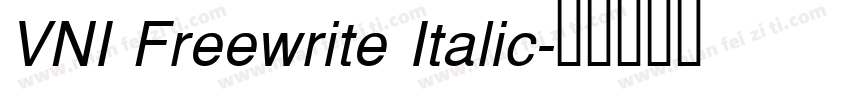 VNI Freewrite Italic字体转换